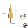 Bộ 3 Mũi khoan tháp bước Thẳng đa năng chuôi lục giác hợp kim tầng HSS khoét lỗ sắt gỗ nhựa MKT-V-TQ-B3C-T
