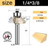 Mũi phay gỗ vát 45 độ có bi Tideway cao cấp 0203 MSVCB-45-TW