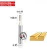 Mũi phay gỗ thẳng CNC lấy nền mũi soi TIDEWAY cốt 6mm và 12mm 0102 MST-TW-0102