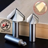 Mũi phay gỗ alu chữ V 5cm CNC vát 90 độ không bi Tideway cao cấp 0301 MSV-90-TW