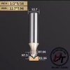 Mũi phay gỗ điêu khắc nhọn dao cắt CNC bo góc R soi mũi tên cào xước Tideway cao cấp 0405 MSKN-TW
