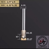 Mũi phay gỗ điêu khắc nhọn dao cắt CNC bo góc R soi mũi tên cào xước Tideway cao cấp 0405 MSKN-TW
