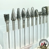 Bộ 10 mũi mài hợp kim mini điêu khắc gỗ lũa kim loại sắt nhựa chuôi 3mm BMMHK-3MM