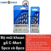 Bộ mũi khoan gỗ lỗ tròn khoan khoét 5 và 8 chi tiết Cmart A-0118 Chính hãng BMKG-CM-A0118