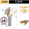 Mũi phay gỗ soi alu cnc quả đào tròn lưỡi phay rãnh dao cầu 6mm 0502 TIDEWAY MSD-TW