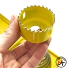 Mũi khoét lỗ tròn gỗ thạch cao khoan khoét trần cao cấp 16 chi tiết bộ vàng BMKTC-16CT-V