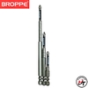 Bộ 3 mũi vít chống trượt BROPPE đầu bắn vít ph2 bắt chữ thập chống gãy từ tính cao chuôi lục giác Đen B3M-MVCT-BRP