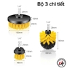 Bộ đầu bàn chải vệ sinh gắn máy khoan cầm tay dụng cụ cọ rửa khe rãnh nhựa đa năng nhà tắm ô tô BCVSLMK