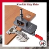 Bộ cữ khoan bản lề bật có vam kẹp kèm mũi khoan gỗ 35mm CKBLB-RT
