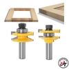 Bộ mũi soi tủ bếp Sen Ngã mũi phay ghép ván gỗ Vàng BMGTB-S