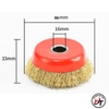 Chổi đánh rỉ sắt chén cước bát rỉ sét lắp máy mài cầm tay CDR-BAT