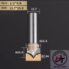 Mũi phay gỗ điêu khắc nhọn dao cắt CNC bo góc R soi mũi tên cào xước Tideway cao cấp 0405 MSKN-TW