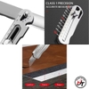 Combo 2 Dao rọc giấy inox 201 đa năng TẶNG 2 hộp lưỡi dao trổ dọc cắt giấy mini 18mm cao cấp dày 3 chức năng DRG-T3CN2L