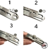 Combo Dao rọc giấy inox 201 đa năng TẶNG 1 hộp lưỡi dao trổ dọc cắt giấy mini 18mm cao cấp dày 3 chức năng DRG-T3CN1L