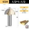 Mũi phay gỗ soi alu cnc quả đào tròn lưỡi phay rãnh dao cầu 6mm 0502 TIDEWAY MSD-TW