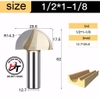 Mũi phay gỗ soi alu cnc quả đào tròn lưỡi phay rãnh dao cầu 6mm 0502 TIDEWAY MSD-TW