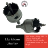 Mũi khoét sắt khoan lỗ tròn inox gỗ sắt cao cấp đầu hợp kim TCT 32mm - 100mm KHKD32100
