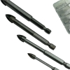 Mũi khoan đa năng khoan kính đá gạch men thủy tinh chuôi lục giác 4 cạnh cao cấp Mitsuboshi Nhật MKDN-MSBS
