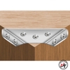 Bát ke góc vuông inox 90 độ đa năng 304 tam giác không rỉ cố định sửa chữa nội thất KGV-IN-L60
