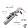 Kẹp cố định ngăn kéo Inox tay dài kìm cảo bắt tủ gỗ lắp ráp mặt hộc kéo Koslo KCDNK-IN-D