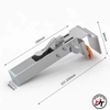 Kẹp cố định ngăn kéo Inox tay dài kìm cảo bắt tủ gỗ lắp ráp mặt hộc kéo Koslo KCDNK-IN-D