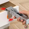 Kẹp cố định ngăn kéo Inox tay dài kìm cảo bắt tủ gỗ lắp ráp mặt hộc kéo Koslo KCDNK-IN-D