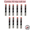 Lưỡi dao rọc giấy lớn nhỏ mini hộp 10 lưỡi dao trổ to dọc cắt SDI 1404 và 1403 LD-SDI