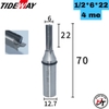 Mũi cắt CNC phay gỗ dao phay 4 cánh me khứa thẳng 6mm TCT Tideway MCCNC-TW4C