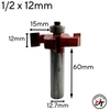 Mũi phay gỗ cuốc 4 cánh mũi soi rãnh móc ngang sâu 15mm TP MSC4C-TP