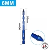 Mũi khoan đa năng lục giác cao cấp lệch tâm chuyên khoan gạch men cứng HEX-9 Xanh MKDN-X-LG