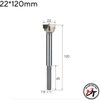 Mũi khoét gỗ dài 120mm Tideway