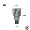 Mũi khoan phay đục khóa thay thế trong bộ cữ khoan khóa cửa gỗ MDKC-M10