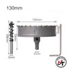 Mũi khoét sắt khoan khoét lỗ tròn inox tôn gỗ nhựa cao cấp đầu hợp kim TCT 110mm 120mm MKHK-D-110120