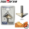 Mũi phay gỗ alu cnc vát 120 độ chữ V không bi Tideway cao cấp MSV-120-TW