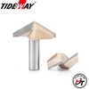 Mũi phay gỗ alu cnc vát 120 độ chữ V không bi Tideway cao cấp MSV-120-TW