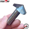 Mũi phay gỗ alu cnc vát 120 độ chữ V không bi Tideway cao cấp MSV-120-TW