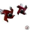 Mũi phay gỗ cuốc 4 cánh mũi soi rãnh móc ngang sâu 15mm TP MSC4C-TP