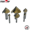 Mũi phay gỗ alu chữ V CNC vát 90 độ không bi Tideway cao cấp 0301 MSV-90-TW