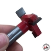 Mũi phay gỗ cuốc 4 cánh mũi soi rãnh móc ngang sâu 15mm TP MSC4C-TP