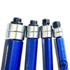 Mũi phay gỗ thẳng có 2 bi trên mũi soi lấy nền Xanh cốt bé 6.35mm T2BTD-X