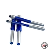 Mũi phay gỗ thẳng có 2 bi trên mũi soi lấy nền Xanh cốt bé 6.35mm T2BTD-X