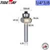 Mũi phay gỗ quả đào tròn có bi mũi soi cổ bi Tideway 1504 MSDB-TW