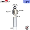 Mũi phay gỗ quả đào tròn có bi mũi soi cổ bi Tideway 1504 MSDB-TW