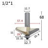 Mũi phay gỗ vát cạnh 30 độ có bi mũi soi vát mép 60 độ Tideway 0202 VAT-30-TW