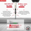 Bộ 3 mũi vít chống trượt BROPPE đầu bắn vít ph2 bắt chữ thập chống gãy từ tính cao chuôi lục giác Đen B3M-MVCT-BRP