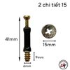 Ốc cam liên kết gỗ chốt cam âm 2 thành phần d12 d15 OC2TP