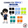 Combo Mix màu Nam 02 Quấn cán vợt cầu lông Daltom 2 lớp chính hãng cuốn cán vợt pickleball tennis cần câu cá êm tay bám chắc chống trơn trượt QC-DT2LD-MN2