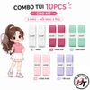 Combo Mix màu Nữ 03 Quấn cán vợt cầu lông Daltom 2 lớp chính hãng cuốn cán vợt pickleball tennis cần câu cá êm tay bám chắc chống trơn trượt QC-DT2LD-MN3