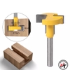 Mũi phay rãnh gỗ chữ T mũi soi thanh nhôm giá cài siêu thị cốt 6.35mm và 12.7mm Vàng MSCT-V-TQ