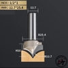 Mũi phay gỗ điêu khắc nhọn dao cắt CNC bo góc R soi mũi tên cào xước Tideway cao cấp 0405 MSKN-TW